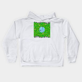 Music is my life (verde) Kids Hoodie